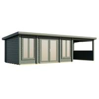 Pent with Canopy 8200x3000